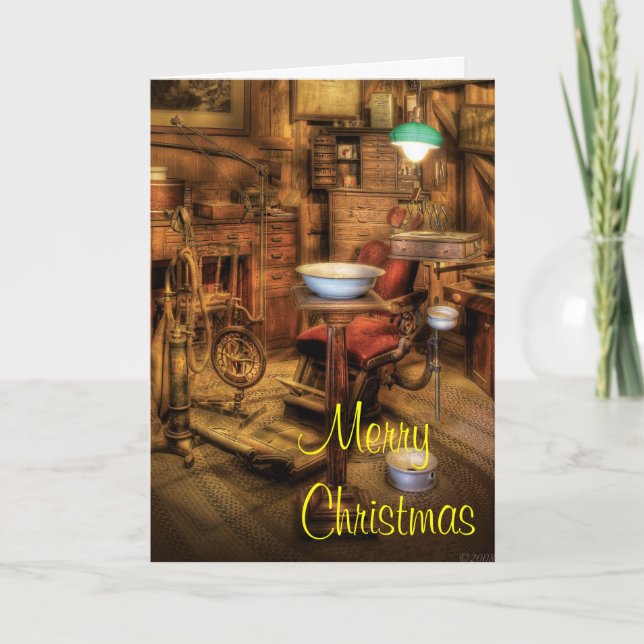 Zahnärztin Feiertagskarte (Vorderseite)