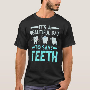 Zahnärztin Rette Zähne Zahnhygiene Zahnärztliche Z T-Shirt