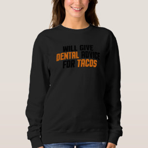 Zahnärztliche Assistentin des Zahnarztes wird zahn Sweatshirt