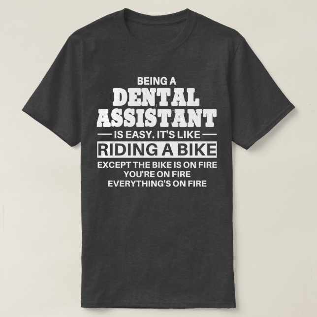 Zahnärztliche Hilfe beim Reiten T-Shirt (Design vorne)