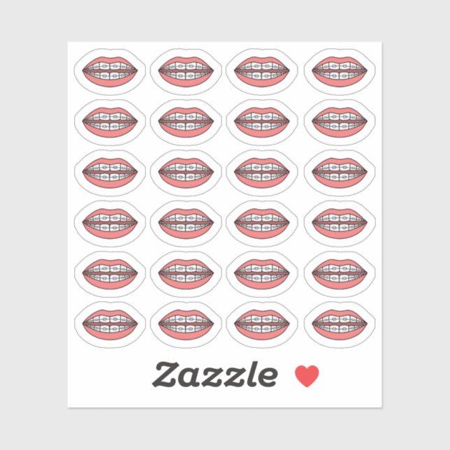 Zahnärztliche Versorgung Aufkleber (Blatt)