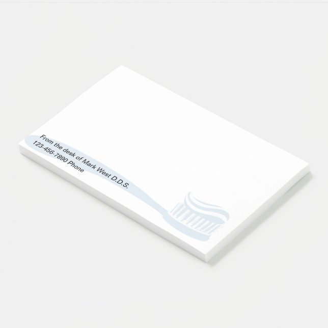 Zahnarztpraxis Einfache Haftnotizblöcke Post-it Klebezettel (angewinkelt)