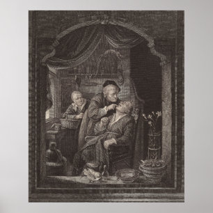 Zahnarztuntersuchung, Barockzeit, Gerrit Dou Poster