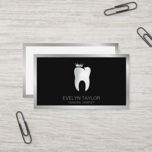 Zahnarztzahn Zahnklinik Whitening Smile Crown Visitenkarte