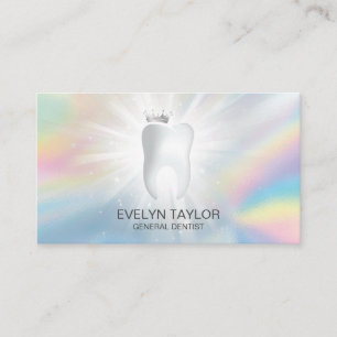 Zahnarztzahn Zahnklinik Whitening Smile Crown Visitenkarte