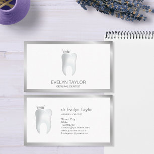 Zahnarztzahn Zahnklinik Whitening Smile Crown Visitenkarte