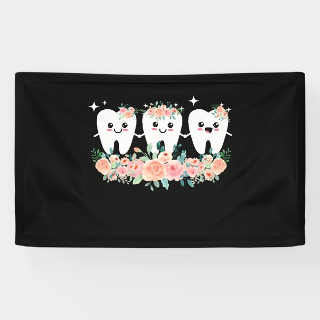 Zahnarztzahnarzt für Mundhygiene Banner (Horizontal)