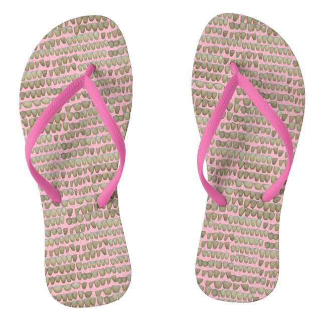 Zahnarztzahnärzte Zahnarzt Pink Orthodontist Flip Flops (Fußbett)