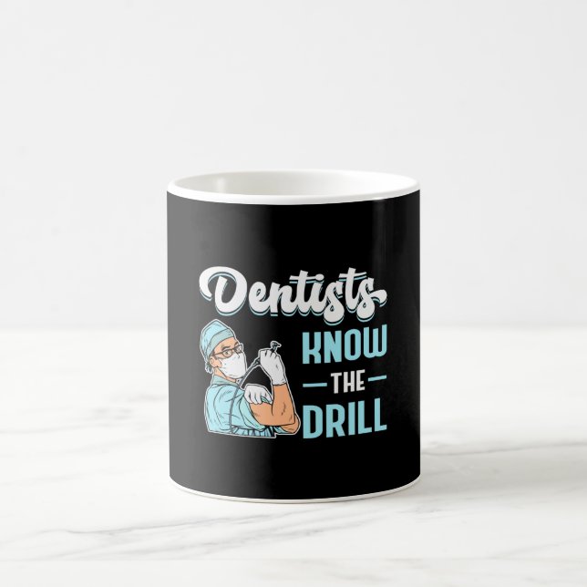 Zahnarztzahnärzte Zahnräder Zahnstocher Idee Kaffeetasse (Mittel)