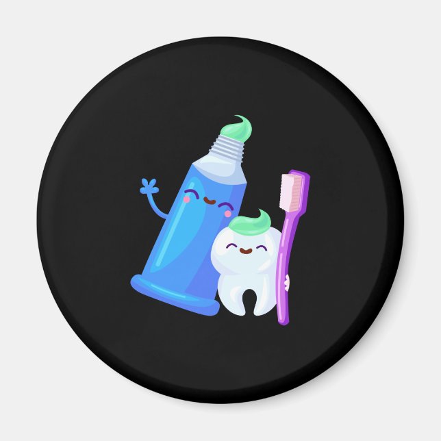 Zahnarztzahnärztin für Niedliche Zähne Magnet (Vorne)