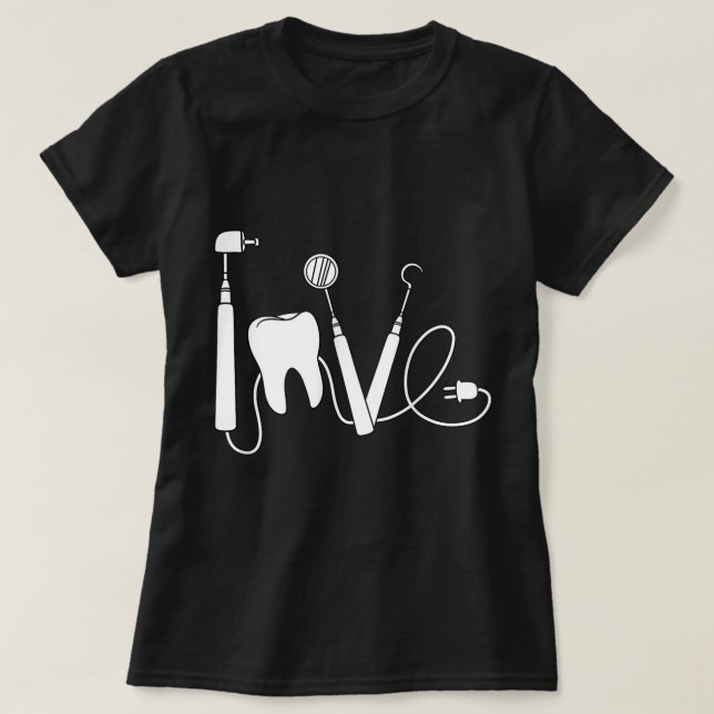 Zahnarztzahnärztin Mundhygiene Mundhygiene T-Shirt (Design vorne)