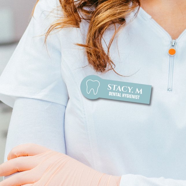 Zahnarztzahnärztin Namensschild (Von Creator hochgeladen)