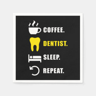 Zahnarztzahnärztin Teeth Gift Serviette