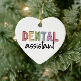 Zahnassistent | Geschenke für Assistenzzahnärzte Keramik Ornament
