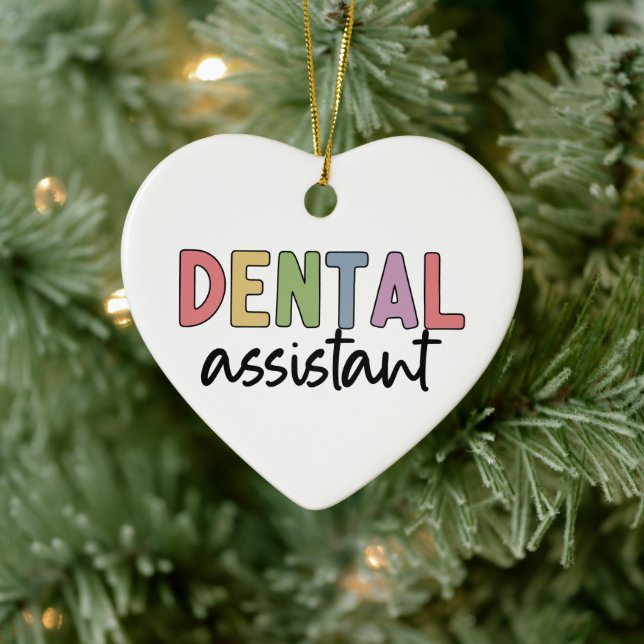 Zahnassistent | Geschenke für Assistenzzahnärzte Keramik Ornament (Baum)