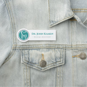 Zahnassistent Zähne-Logo Namensschild