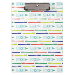 Zahnbürste Zahnpasta Clipboard Klemmbrett