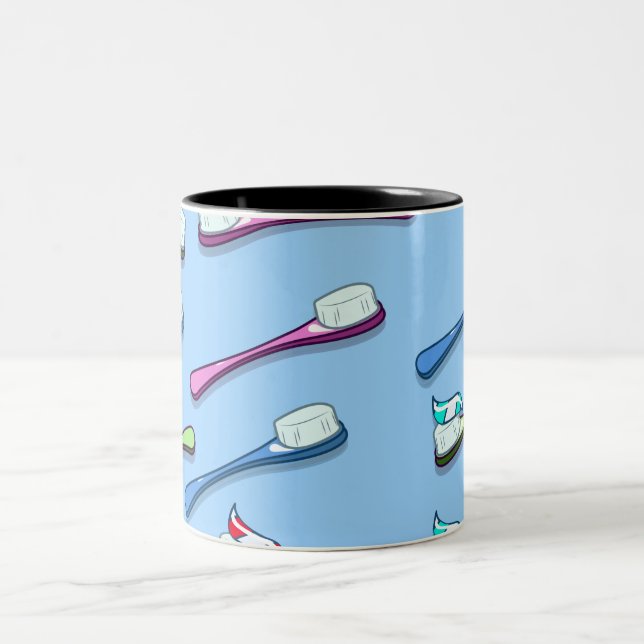 Zahnbürsten Zweifarbige Tasse (Mittel)