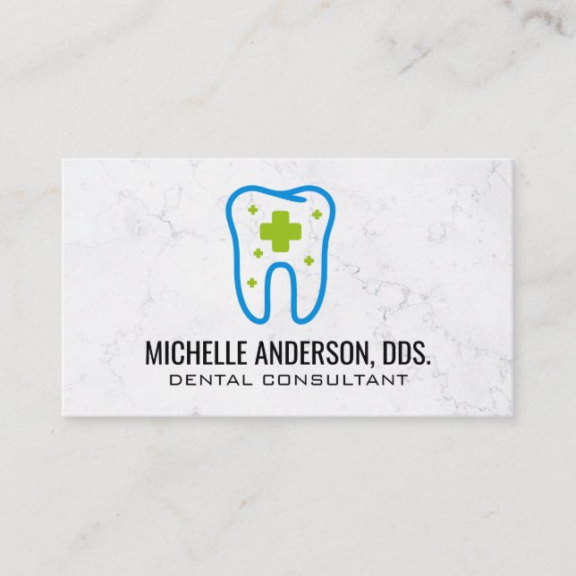 Zähne Dental Health Care Logo Visitenkarte (Vorderseite)