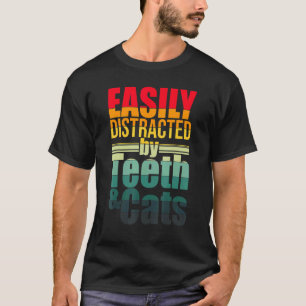 Zähne Und Katzen Zahnarzt Katzenliebe T-Shirt