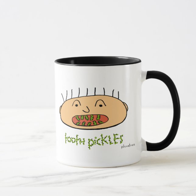 Zahnessiggurken Tasse (Rechts)