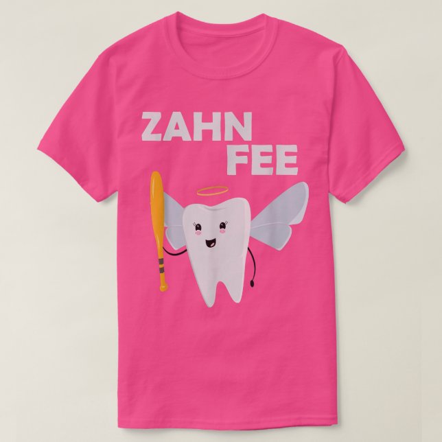 Zahnfee, Baseballschläger, T-Shirt (Design vorne)