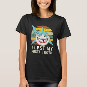 Zahnfee Vintage Hai-Junge Ich verlor meinen erste T-Shirt