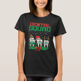 Zahnfleischspieße in Maske Weihnachtsgeburten T-Shirt