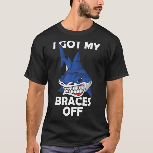 Zahnhaie Kiefer Ich Got meine Narben von Jungen Ki T-Shirt (Vorderseite)