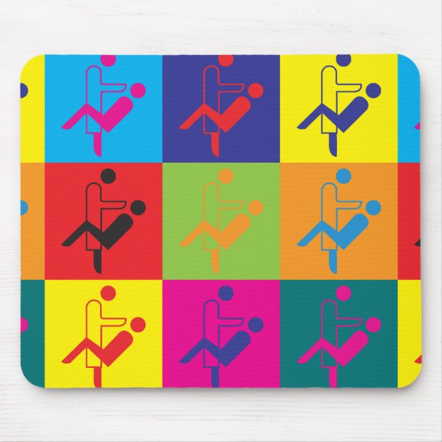 Zahnheilkunde-Pop-Kunst Mousepad (Vorne)