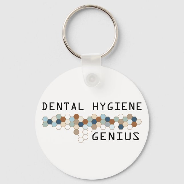 Zahnhygiene Genius Schlüsselanhänger (Vorderseite)