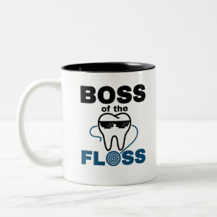 Zahnhygienischer Leiter des Verlustes Zweifarbige Tasse