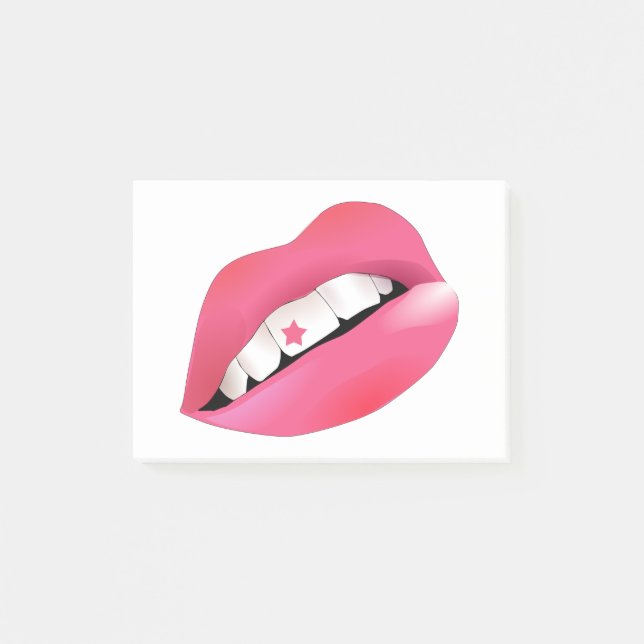 Zahnkeime werden geschmuckt bringen Sie das Klinge Post-it Klebezettel (Vorderseite)