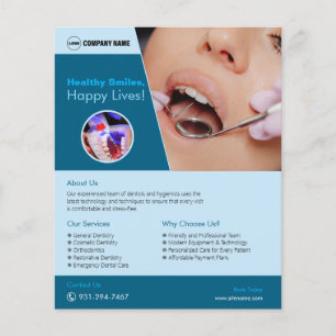 Zahnklinik Custom Flyer