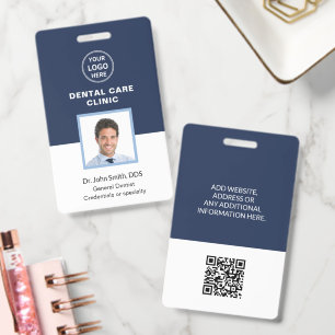 Zahnklinik Zahnarzt Professionelles Logo ID Ausweis