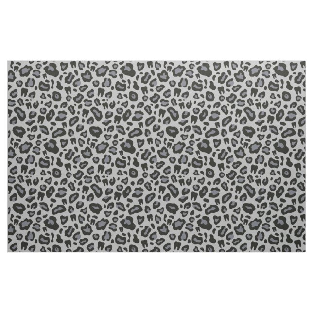Zahnleoparddruck Stoff (Fat Quarter (45,7 x 55,9 cm))