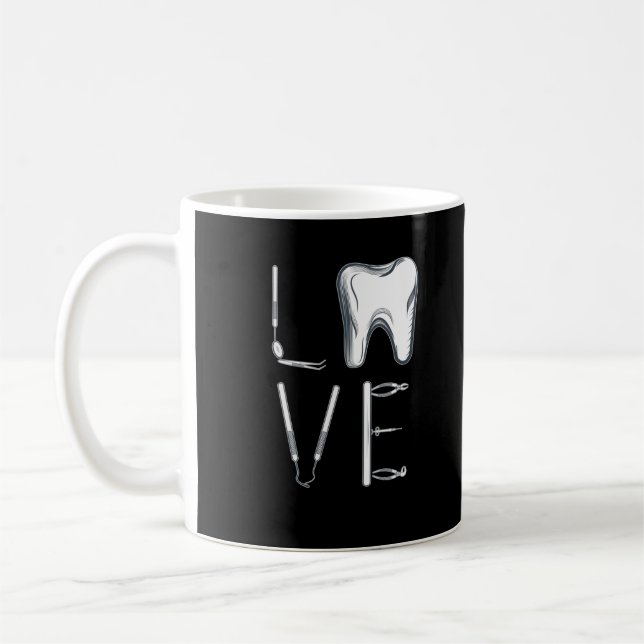 Zahnmedizin für Zahnmedizin Liebe Zahnärzte Zahnär Kaffeetasse (Links)
