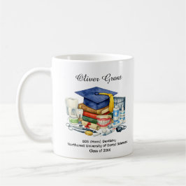 🎓Zahnmediziner  Benutzerdefinierter Name & Titel Kaffeetasse