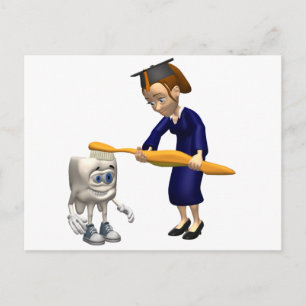 Zahnmedizinische Hygiene-oder Ankündigungspostkarte