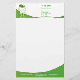 Zahnmedizinischer Minenflossenteich - Stationerie Briefpapier