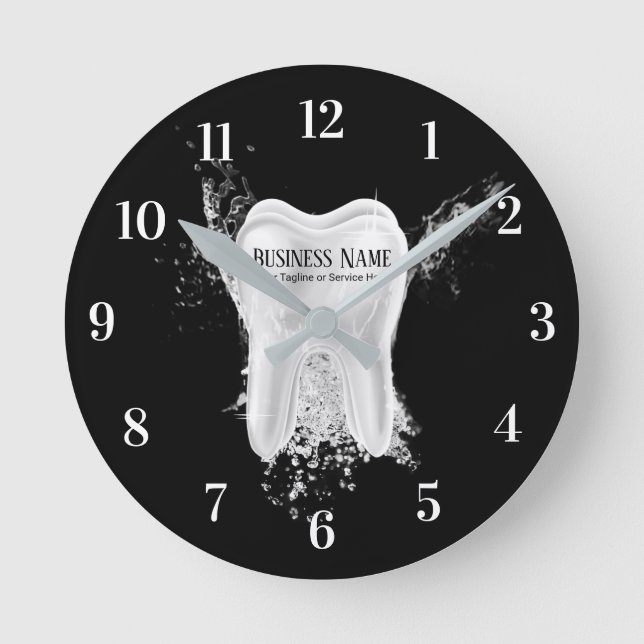 Zahnmedizinischer Zahn-beruflicher Zahnarzt des Runde Wanduhr (Vorderseite)
