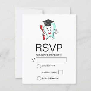 Zahnpflege Happy Tooth mit Toothbrush-Abschluss RSVP Karte