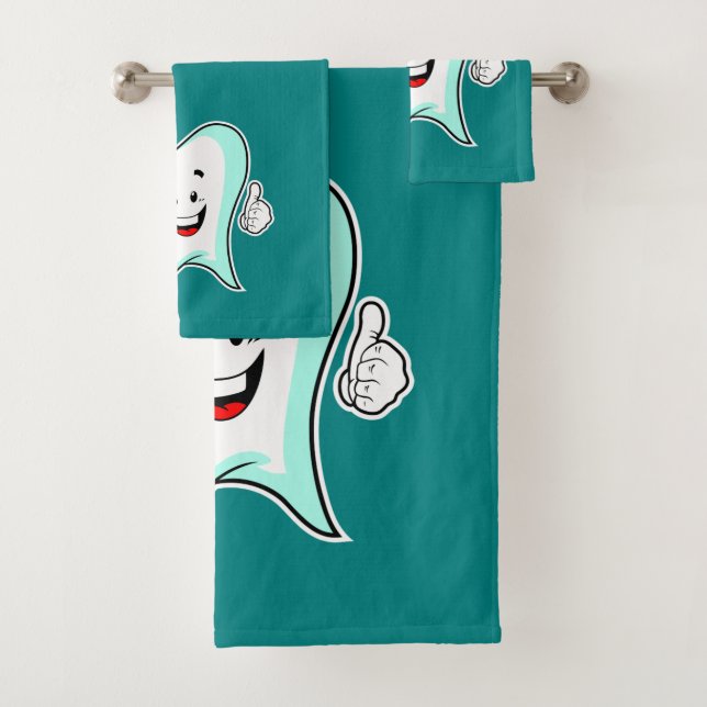 Zahnpflege - Happy Tooth mit Toothbrush Badhandtuch Set (Insitu)