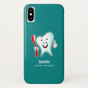 Zahnpflege - Happy Tooth mit Toothbrush Case-Mate iPhone Hülle