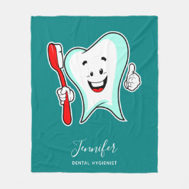 Zahnpflege - Happy Tooth mit Toothbrush Fleecedecke