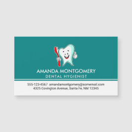 Zahnpflege - Happy Tooth mit Toothbrush Magnetkarte