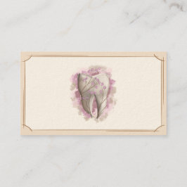 Zahnpflege. Zahnarzt / Zahnärztin. Vorlage Visitenkarte