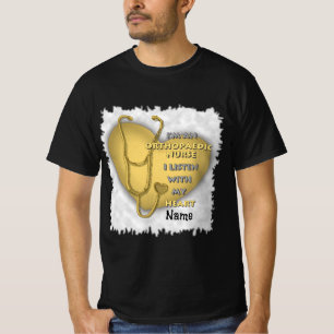 Zahnpfleger für Orthopädie Gelbes Herz T-Shirt