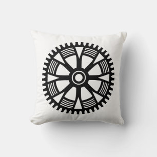 Zahnrad - acht dekorative Spokes Kissen
