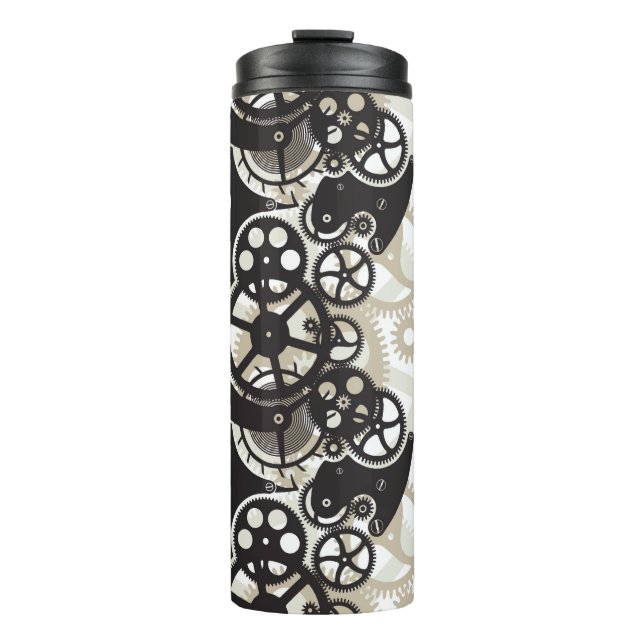 Zahnradarbeit Thermosbecher (Vorderseite)